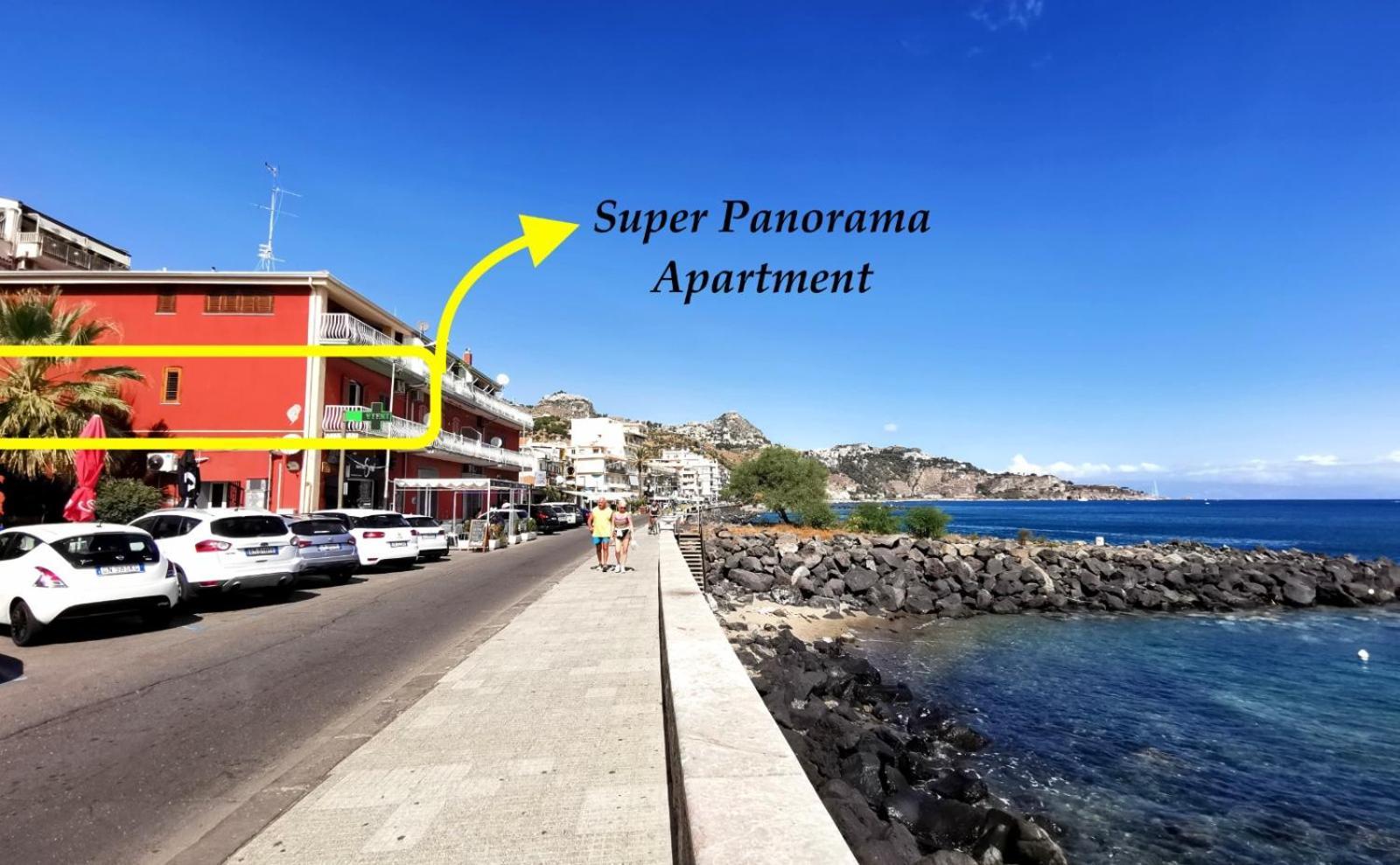 Super Panorama & Astonishing Apartment Seaview Giardini-Naxos Kültér fotó